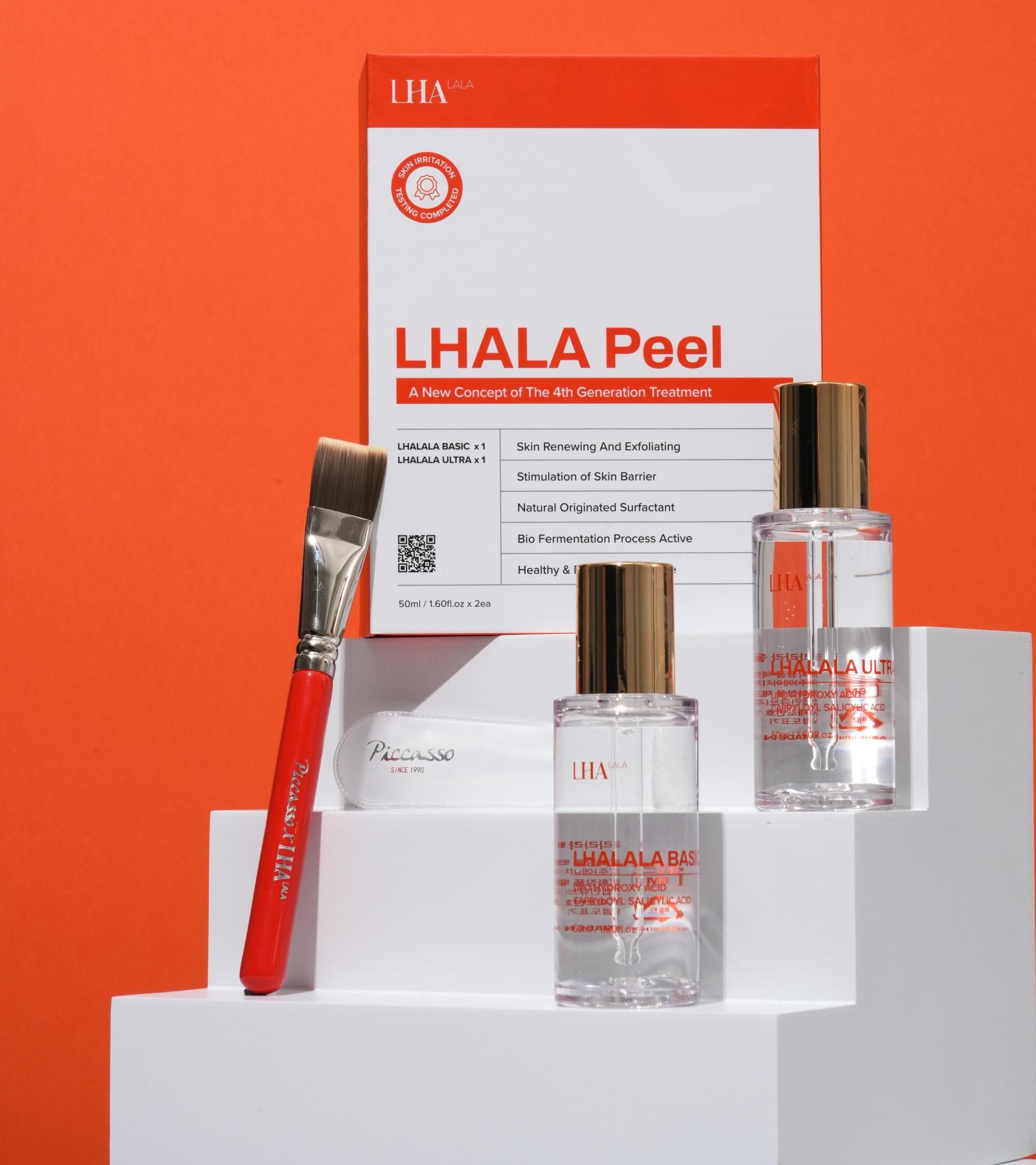 Set LHALA Peel s prípravkami a aplikačným štetcom
